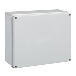 Scatola derivazione Pilote IP56 240x190x90 mm lati lisci termoplastica grigio RAL 7035 uso elettrico industriale