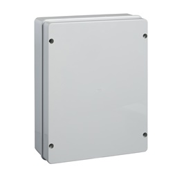 Scatola derivazione termoplastica IP56 380x304x120 mm lati lisci uso elettrico industriale