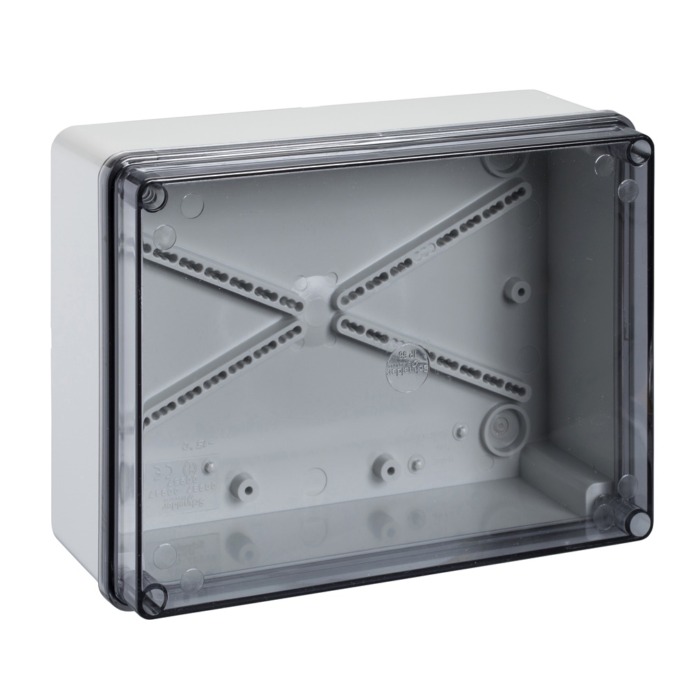 Scatola derivazione Pilote IP55 190x140x70 lati lisci coperchio trasp