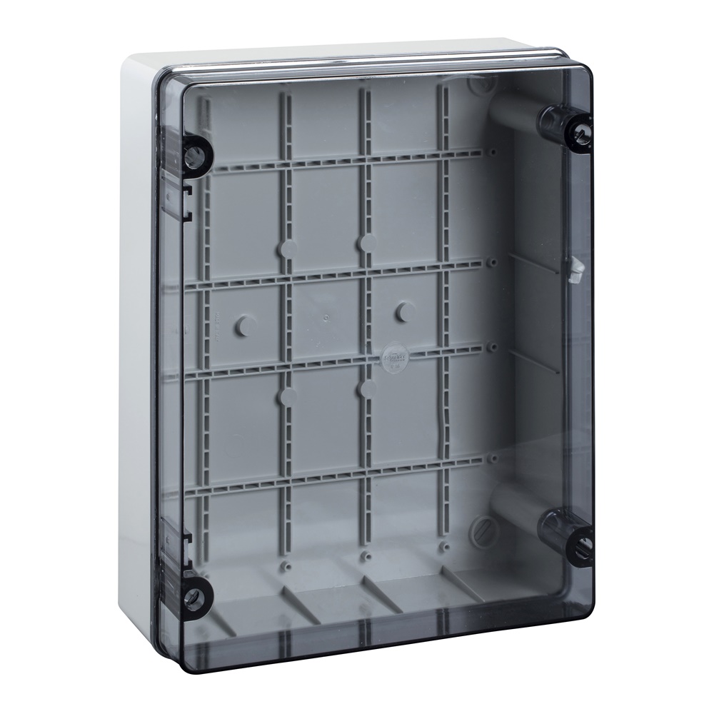 Scatola derivazionePilote IP55 380x304x12 lati lisci cop.trasp