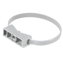 Fascetta serraggio tubi diametro 40-63 mm grigia per installazioni interne set 100 pz