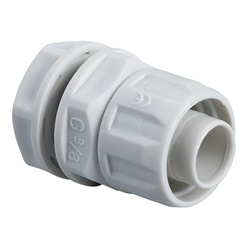 Raccordo guaina-scatola RGG12 diametro 12mm passo GAS 3/8 IP64 per installazioni elettriche
