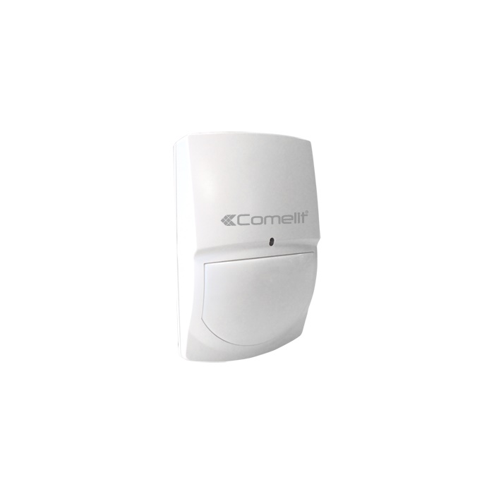 Sensore PIR volumetrico pet immune 25kg, portata 15m angolo 90°, tecnologia ASIC Quad Linear Imaging