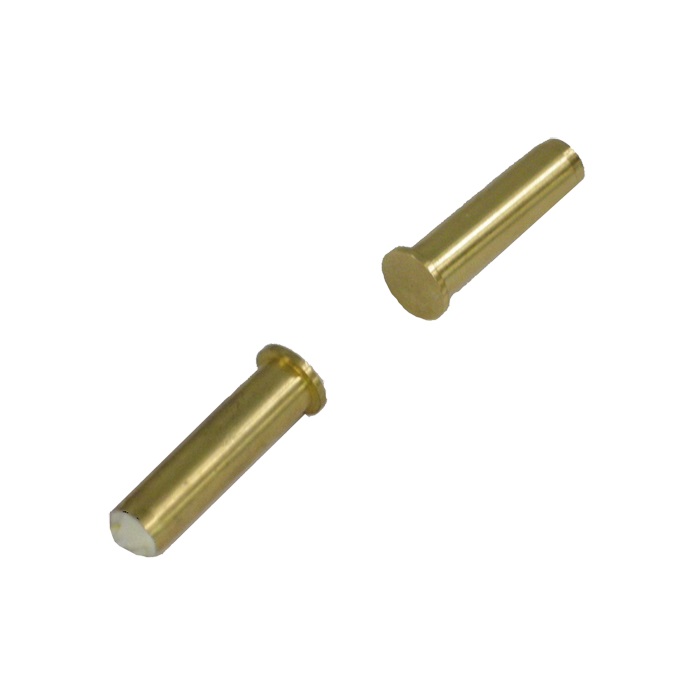 Contatto magnetico da incasso a sigaretta ottone, 30x10x10mm, non per infissi metallici