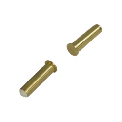 Contatto magnetico da incasso a sigaretta ottone, 30x10x10mm, non per infissi metallici