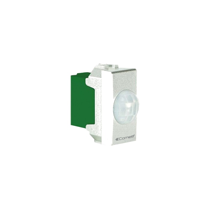 Sensore PIR da incasso serie civile Vimar Plana bianco, portata 10m, angolo 140°, 10-15VDC