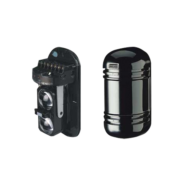 Barriera fotoelettrica doppio raggio, portata 180m interno/60m esterno, allineamento 180°, 12-24VDC