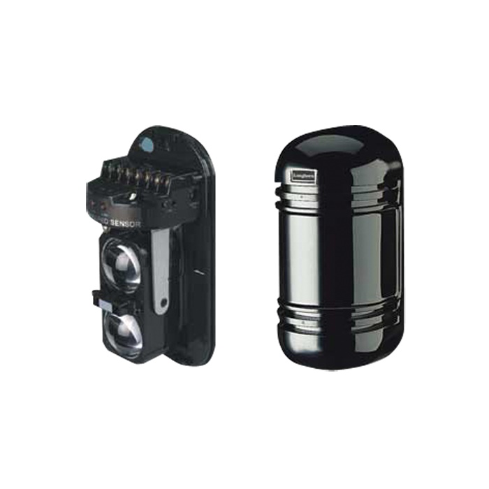 Barriera fotoelettrica doppio raggio, portata 180m interno/60m esterno, allineamento 180°, 12-24VDC