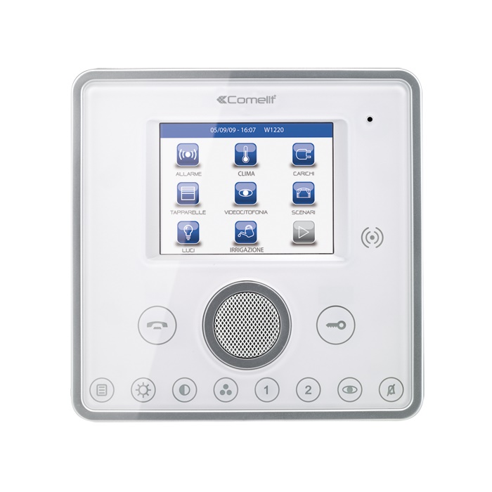 Serie Planux Manager - Touch screen 3.5 supervisore bianco, videocitofonia integrata, gestione domotica completa