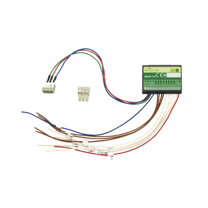 Modulo SimpleHome 5 ingressi/4 uscite transistor, sistema SimpleHome, segnalazione LED 24V, 50mA max