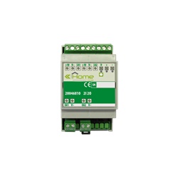 Modulo SimpleHome 2 ingressi/2 uscite analogiche 0-10V, montaggio DIN 3 moduli, controllo dimmer/ballast
