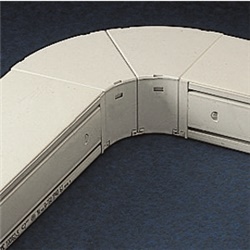 Curva piana 45° canalina elettrica 150 mm deviazioni precise impianti elettrici professionali