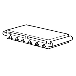 Traversino contenimento cavi con separatore 150mm per impianti elettrici robusto e funzionale