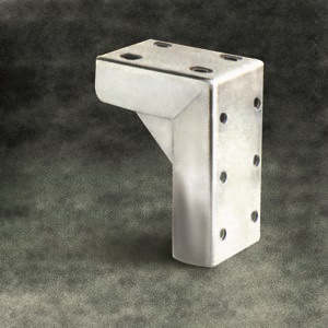 Supporto Omega acciaio inox resistente per installazioni elettriche professionali