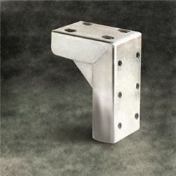 Supporto Omega acciaio inox resistente per installazioni elettriche professionali