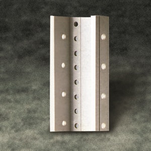 Canale PVC Omega 93x46 mm rigido grigio per impianti elettrici interni ed esterni