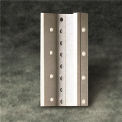 Canale PVC Omega 93x46 mm rigido grigio per impianti elettrici interni ed esterni