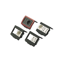 Mostrina Gewiss Serie S.20 colore nero per alloggiamento prese e interruttori elettrici uso civile e industriale