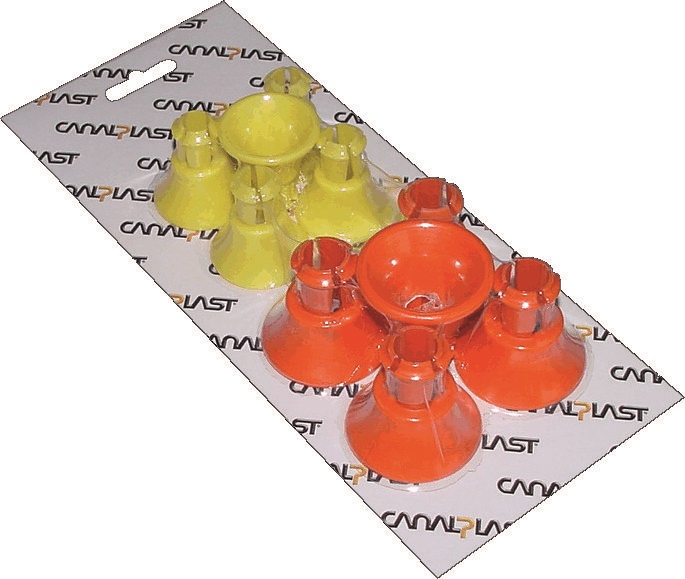 Accessori protezione infilaggio cavi coni arancione giallo 5xØ20mm 5xØ25mm uso elettrico