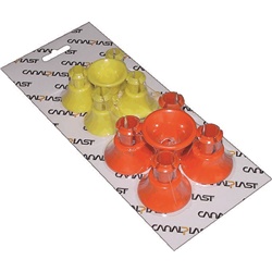 Accessori protezione infilaggio cavi coni arancione giallo 5xØ20mm 5xØ25mm uso elettrico
