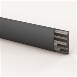 Canale simmetrico 120x29 mm ardesia 4 scomparti gestione cavi elettrici residenziale professionale