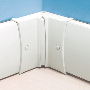 Angolo interno variabile bianco 9010 per canalizzazione impianti elettrici residenziali e commerciali
