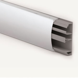 Canalina alluminio 75x25 mm per organizzazione e protezione cavi elettrici