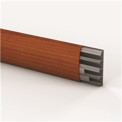 Canalina elettrica BAT.TR2000 75x25 mm colore ciliegio per organizzazione cavi