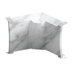 Angolo interno canalina TR2000 effetto marmo Carrara resistente per gestione cavi elettrici