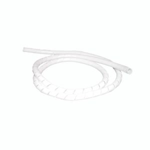 Spirale avvolgibile protezione cavi 12 mm materiale senza alogeni colore bianco per impianti elettrici professionali