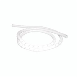 Spirale avvolgibile protezione cavi 12 mm materiale senza alogeni colore bianco per impianti elettrici professionali