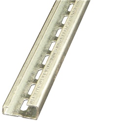 Guida Sendzimir zincata 32x15x9 mm forata supporto montaggio impianti elettrici
