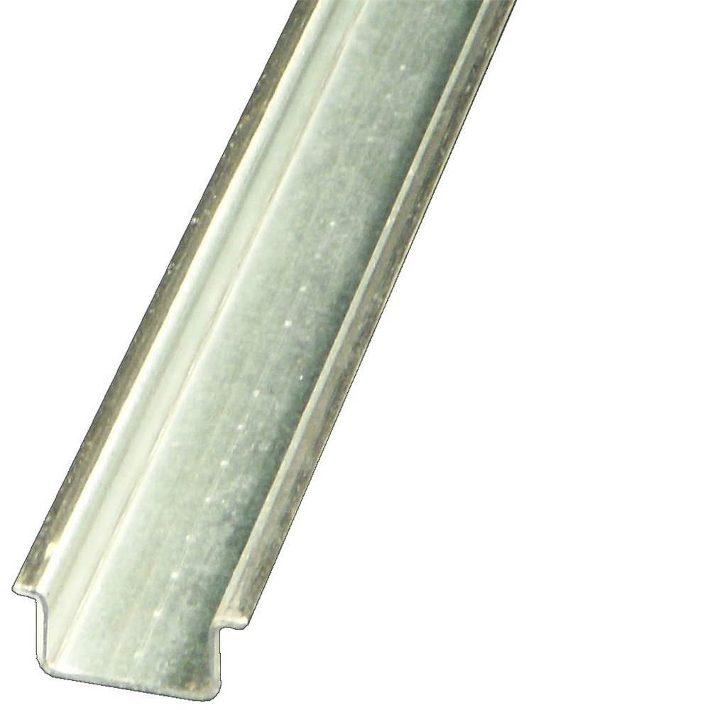 Guida Sendzimir zincata 35x27x15 mm struttura chiusa per applicazioni elettriche robuste