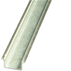 Guida Sendzimir zincata 35x27x15 mm struttura chiusa per applicazioni elettriche robuste