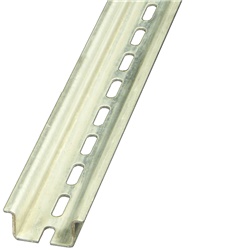 Guida Sendzimir zincata 35x27x15 mm forata per applicazioni elettriche robusta e versatile