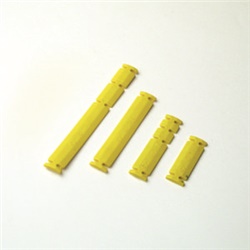 Traverse isolanti gialle 40 mm per applicazioni elettriche supporto cablaggi e sicurezza impianti