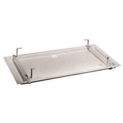 Vasca raccolta condensa acciaio verniciato 790x390x30 mm per impianti elettrici ambienti industriali