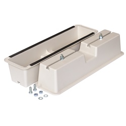 Base pavimento universale resistente per installazioni elettriche esterne con fissaggi metallici