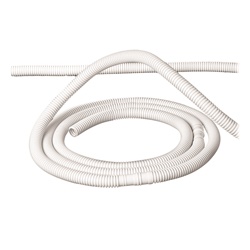 Tubo flessibile per condensa 16-18-20 mm bianco, alta resistenza e flessibilità per impianti elettrici civili e industriali