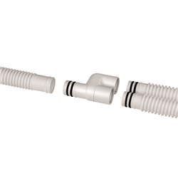 Raccordo scarico Y 18/20 mm materiale resistente bianco per impianti elettrici e idraulici