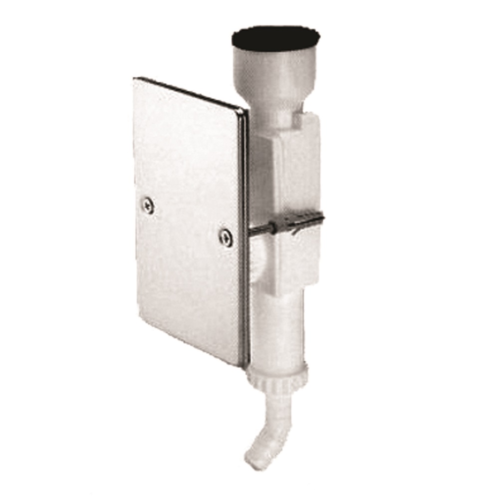 Sifone scarico condensa con piastra copertura 1 x 46 bianco per impianti climatizzazione e refrigerazione