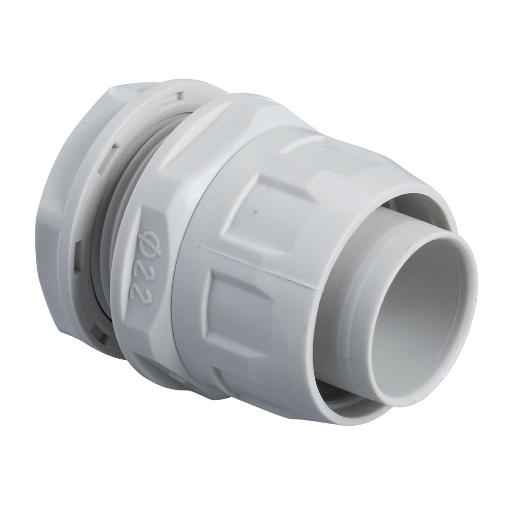 Raccordo guaina-scatola diametro 22mm passo PG21 IP65 per interruttori industriali, confezione 100 pezzi
