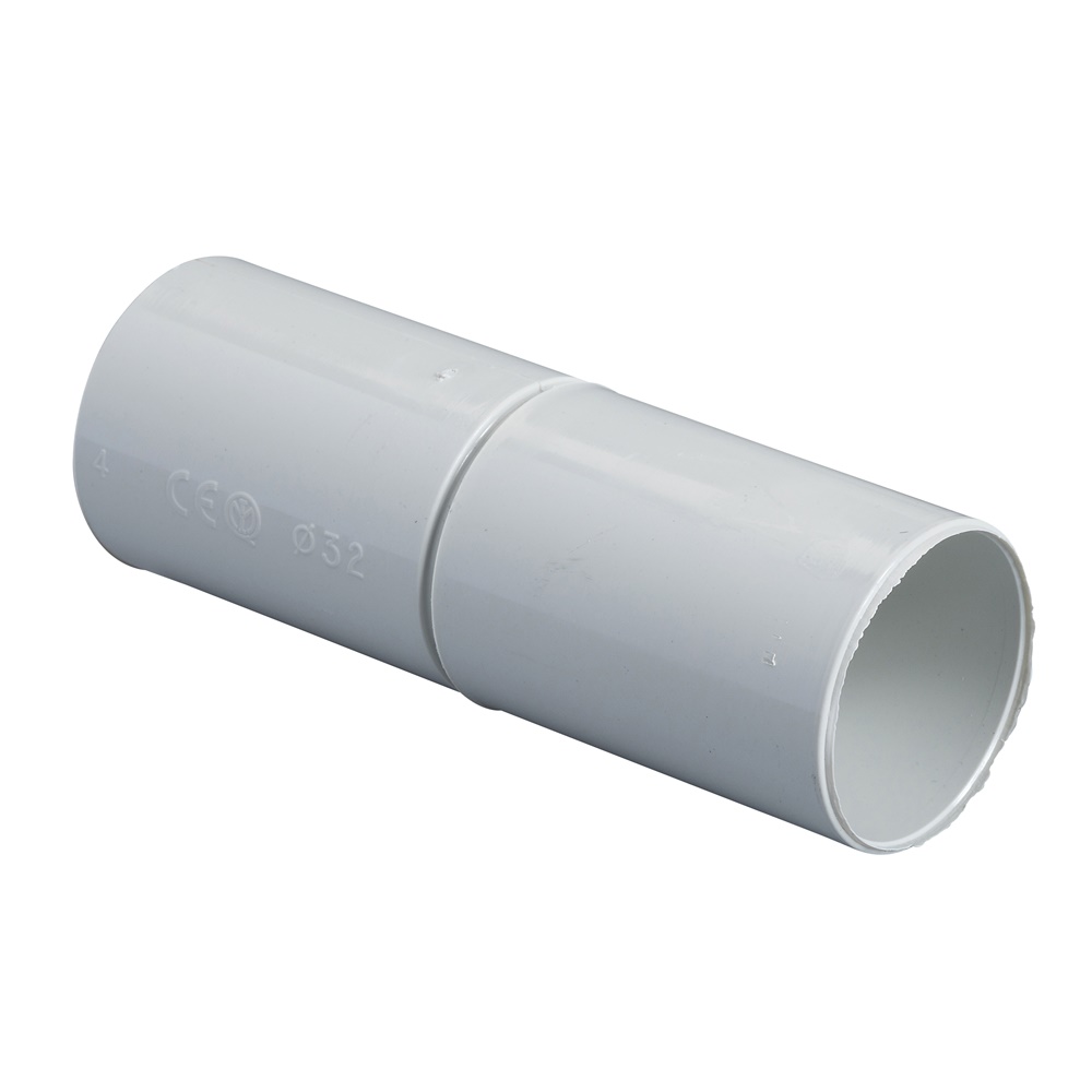 Manicotto giunzione tubo diametro 32mm IP40 per tubi esterni uso elettrico industriale