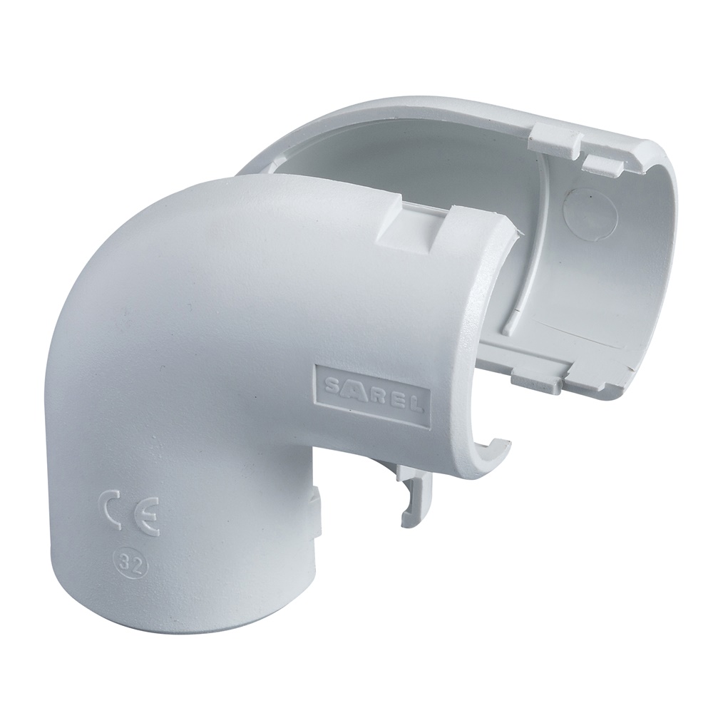 Curva a 90° ispezione NE32 tubo-tubo IP40 per tubi Ø esterno 32mm