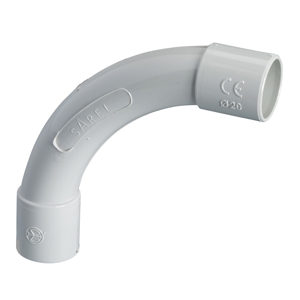 Curva 90° NC20 tubo-tubo IP40 per tubi diametro esterno 20mm industriale pack 100 pezzi