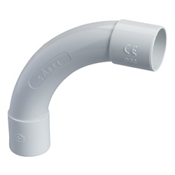 Curva 90° tubo-tubo raggio standard diametro 32mm IP40 per tubi esterni