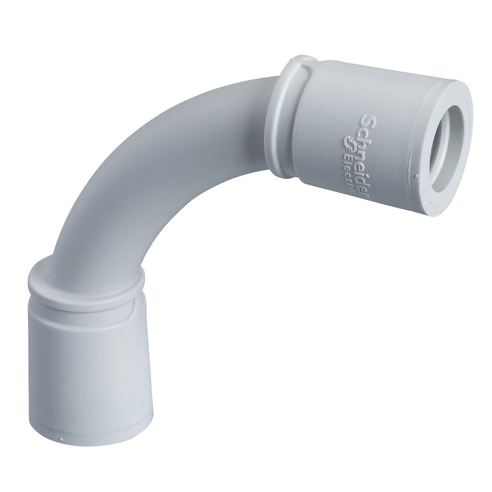 Curva 90° tubo rigido polipropilene Ø16mm IP67 resistente fuoco e isolamento