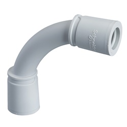 Curva 90° tubo rigido polipropilene Ø16mm IP67 resistente fuoco e isolamento