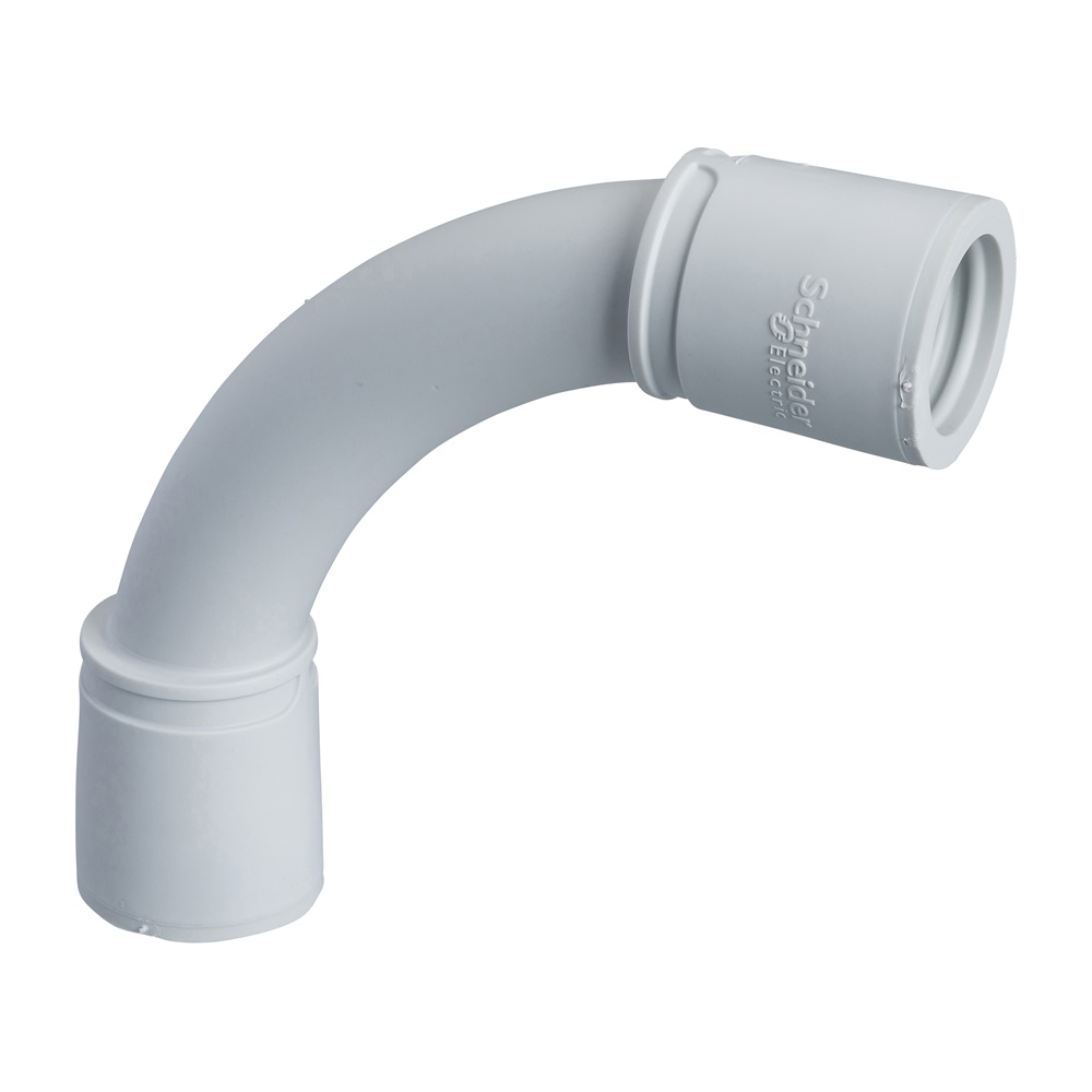 Curva tubo rigido 90° polipropilene diam. 25mm IP67 resistente fuoco isolamento