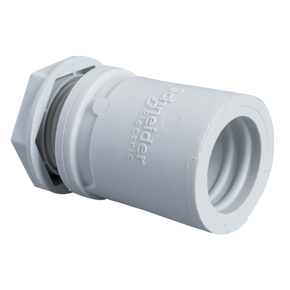 Raccordo tubo-scatola diritto polipropilene Ø20mm IP67 resistente fuoco e isolamento